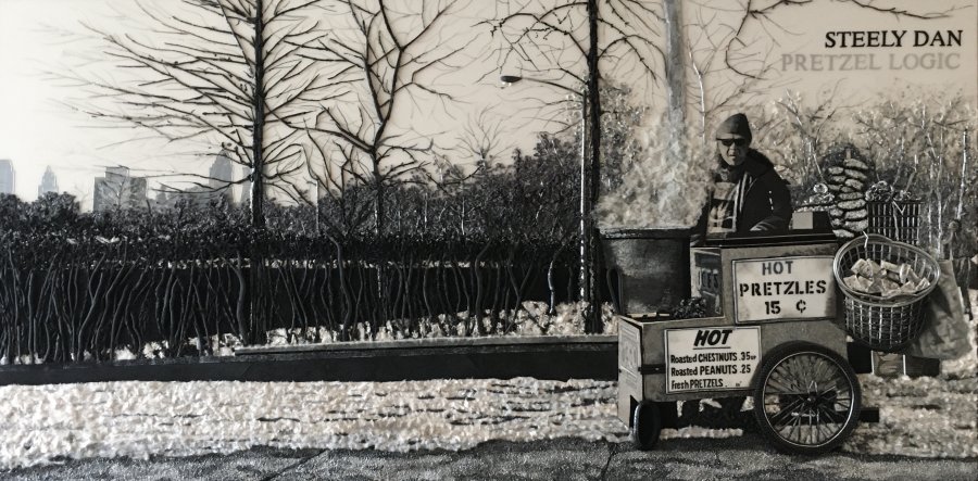 "Pretzel Logic" Steely Dan (90 CM X 180 CM X 4 CM)