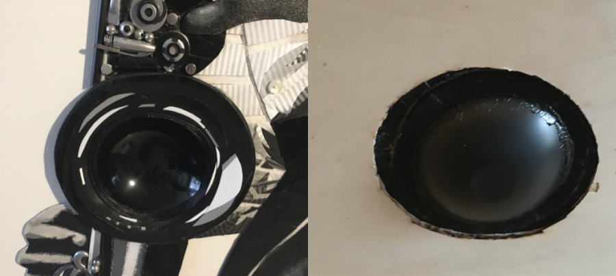 voor- en achterzijde detail saxofoon