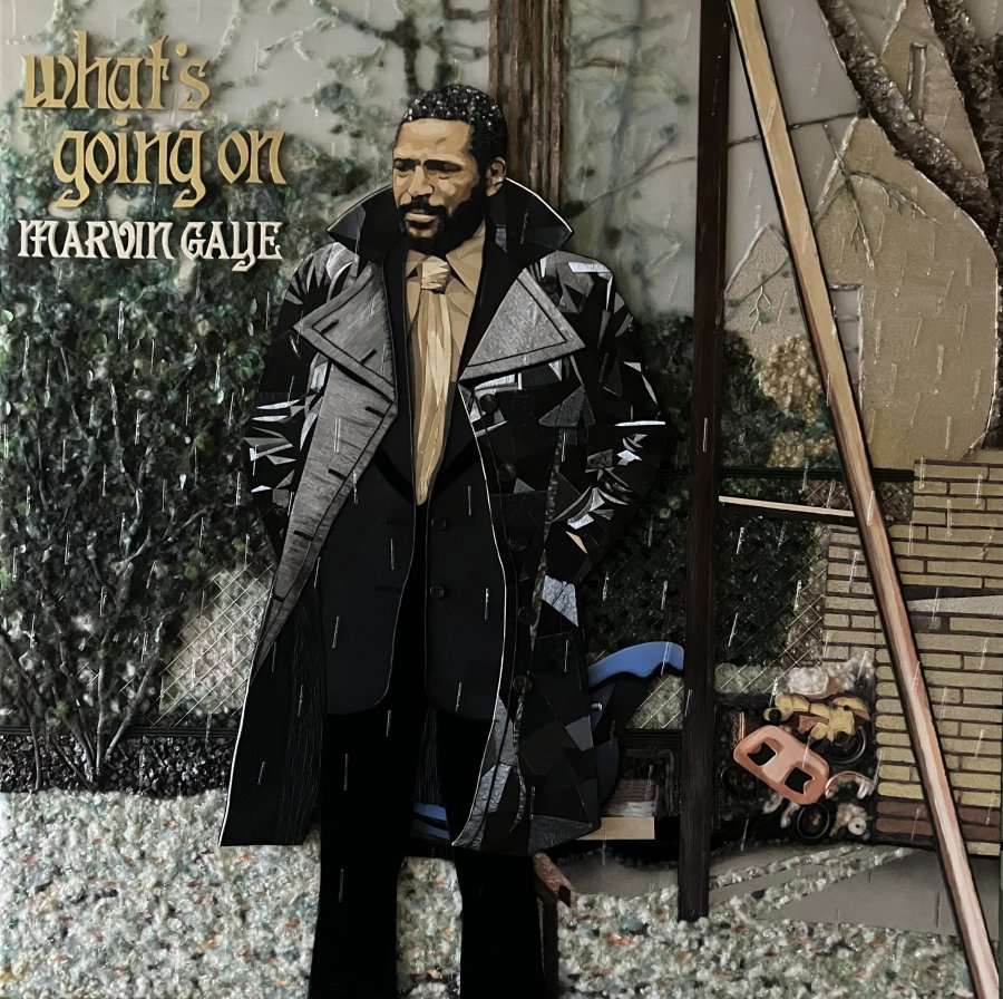 Marvin Gaye "What's going on" (120 CM X 120 CM X 4 CM)