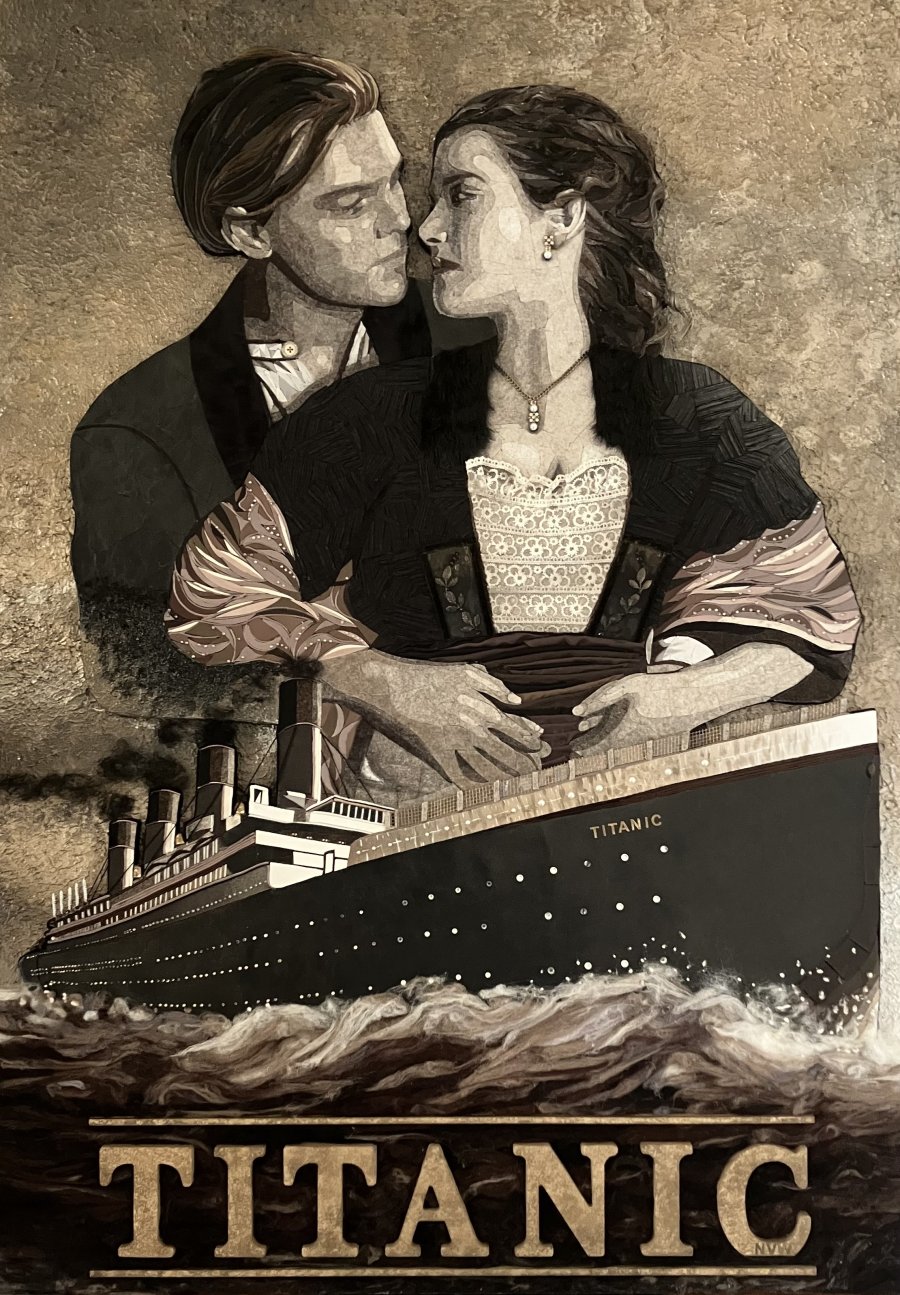 "TITANIC" (120CM X 85CM X 4CM)